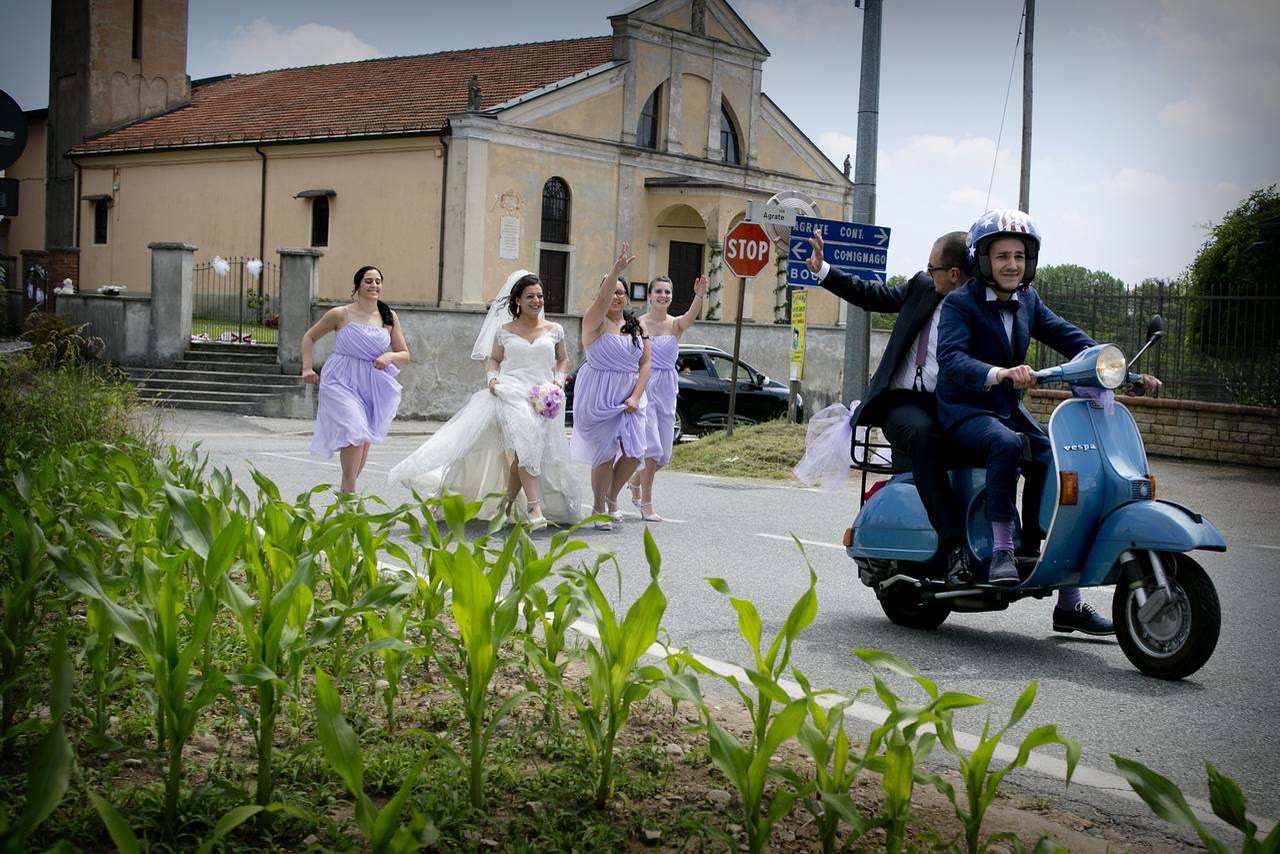 Sposi in vespa
